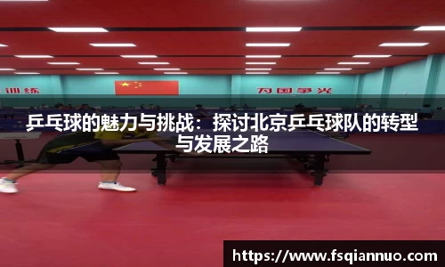 乒乓球的魅力与挑战：探讨北京乒乓球队的转型与发展之路